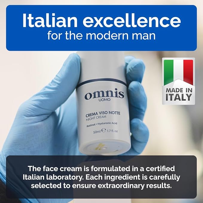 Face Cream – Moisturizer with Retinol and Hyaluronic Acid, Refreshing Effect, Reduces Wrinkles and Dark Spots, Improves Skin Elasticity and Radiance