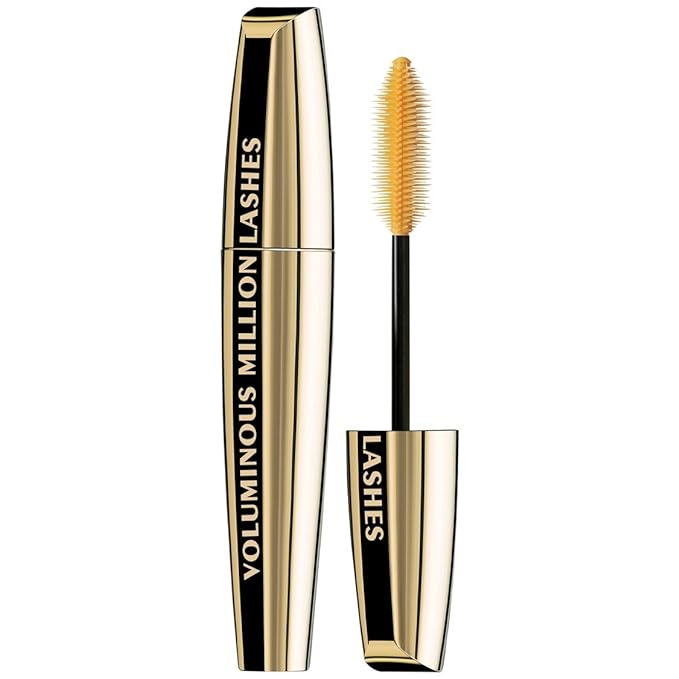 L’Oreal Paris Makeup Voluminous Million Lashes Mascara, Volumizing Collagen Infused Eye Makeup, Amplifying Mascara Brush, Washable, Black Brown, 0.3 Fl Oz., 1 Count