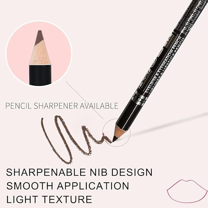 6PCS Matte Lip Liner Set - Premium Waterproof Brown Lip Pencils for Defining & Filling Lips, Long-Lasting Smooth Lip Makeup, High Pigmented Lip Liner Pack for Perfect Nude & Natural Looks