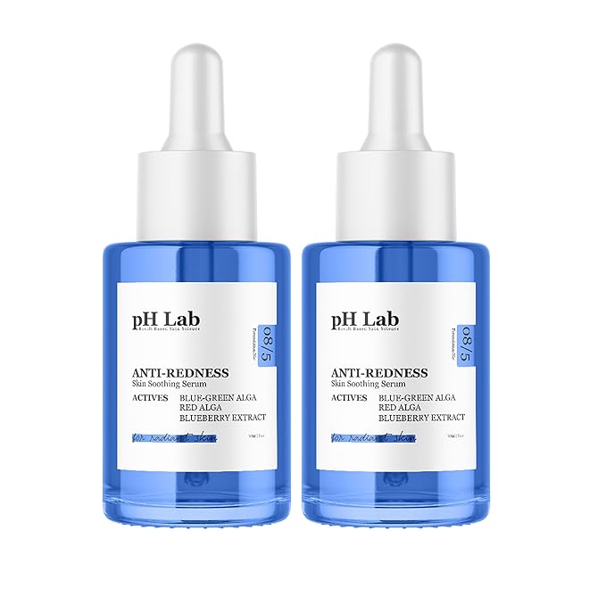 Anti Redness Serum, Reduces Capillary Cracks Appearance, Evens Skin Tone, Skin Soothing and Redness Reform Serum, 1.01 Fl Oz (Pack of 2)