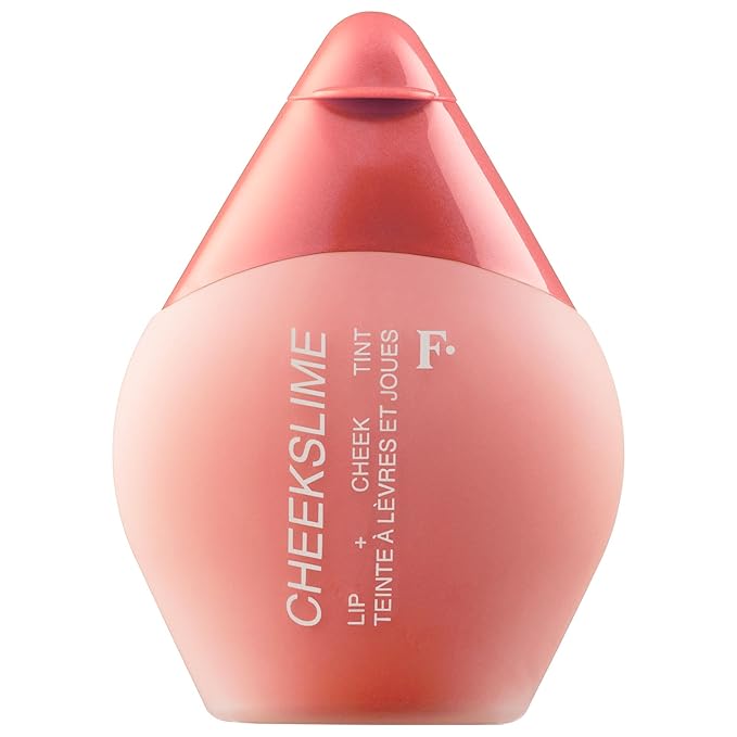 Freck Beauty CHEEKSLIME Lip & Cheek Tint - Liquid Cream Blush, High Impact Pigments, Blends Seamlessly, Dries Down to Natural Flush for All Skin Tones | LOVE FLUSH (Bright Coral)