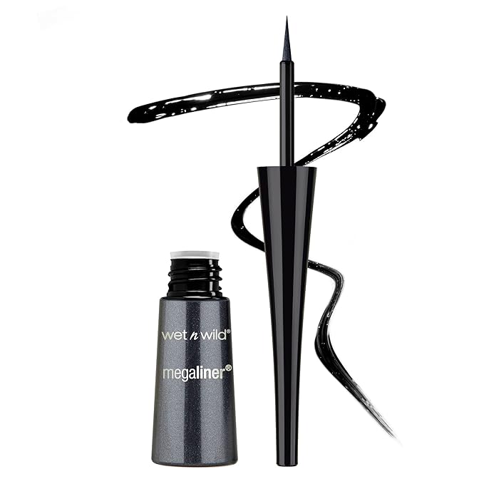 wet n wild MegaLiner Liquid Eyeliner 2-Pack - Black and Metallic Cosmic Black
