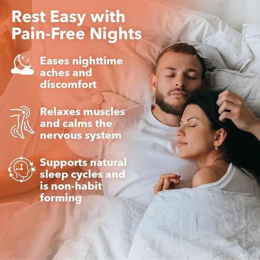 LifeSeasons Relieve-R PM - Eases Nighttime Aches & Discomfort - Relaxes Muscles - Calms The Nervous System - Supports Natural Sleep Cycles & Non Habit Forming - 46 Capsules