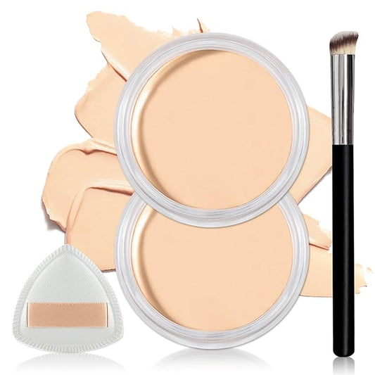 2PCS Under Eye Concealer for Dark Circles Color Correcting,Pro Concealer Full Coverage Tattoo Cover up Makeup,Long-lasting Corrector de Ojeras (2PCS - 01 Chantill)