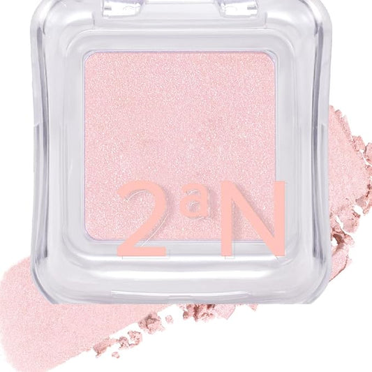 2aN Pure Glash Highlighter – Glass-Like Sheen Powder Highlighter for a Natural, Radiant Glow | Buildable, Long-Lasting, Lightweight Formula (CLEAR, 0.8oz)