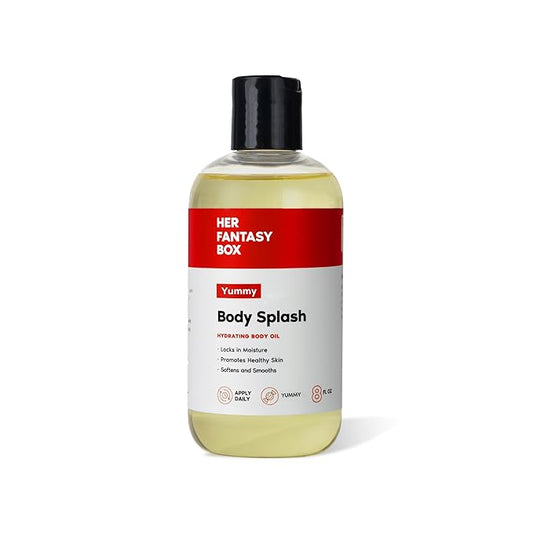 Body Splash Hydrating Body Oil (Yummy) - Moisturizing, Non-Greasy Formula for Soft, Smooth Skin - All-Natural, Lightweight & Nourishing