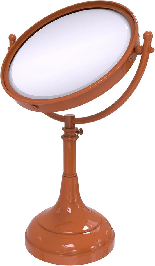 Allied Brass DM-1/3X-ASP Height Adjustable 8 Inch Vanity Top Make-Up Mirror 3X Magnification, Autumn Sparkle