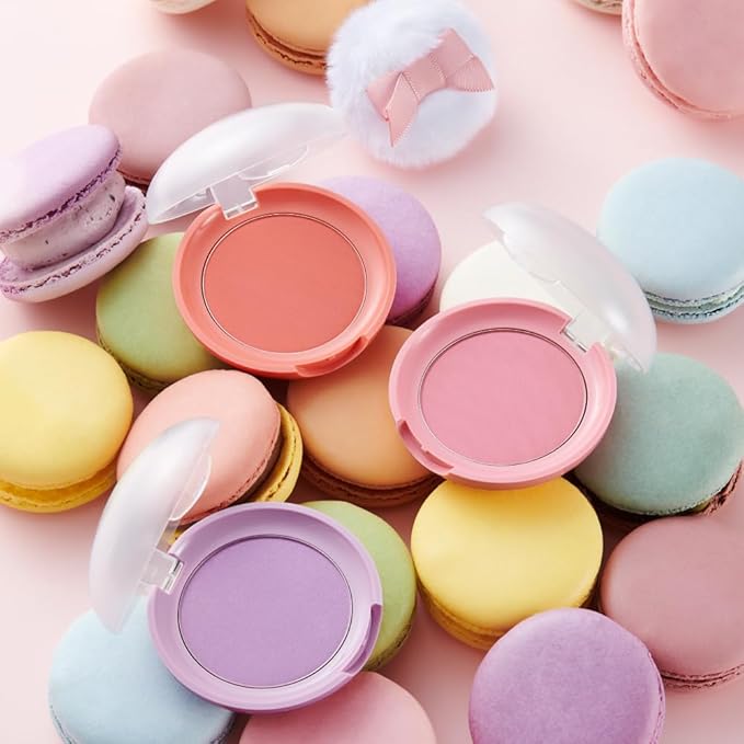ETUDE Lovely Cookie Blusher - Sweet Coral Candy 4g | Glowing & Natural Powder Blush with Long-Lasting Sebum Control | Easy Application | Korean Makeup, Kbeauty, Perfect for Gift