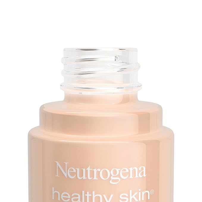 Neutrogena Healthy Skin Liquid Makeup Foundation, Broad Spectrum SPF 20 Sunscreen, Lightweight & Flawless Coverage Foundation with Antioxidant Vitamin E & Feverfew, Medium Beige, 1 fl. oz (Pack of 2)