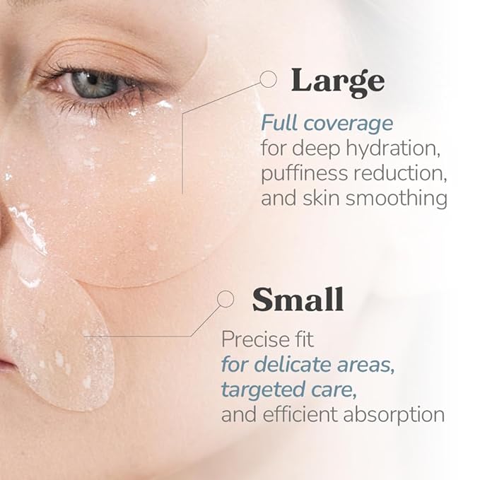 Bakuchiol Anti-Wrinkle Ampoule Eye Patch, 60 Patches, Under Eye Patches for Puffy Eyes and Dark Circles with Bakuchiol and Retinol, Korean Skin Care