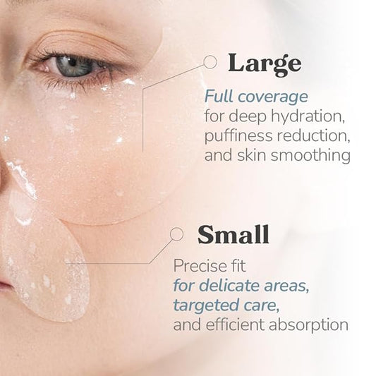 Bakuchiol Anti-Wrinkle Ampoule Eye Patch, 60 Patches, Under Eye Patches for Puffy Eyes and Dark Circles with Bakuchiol and Retinol, Korean Skin Care