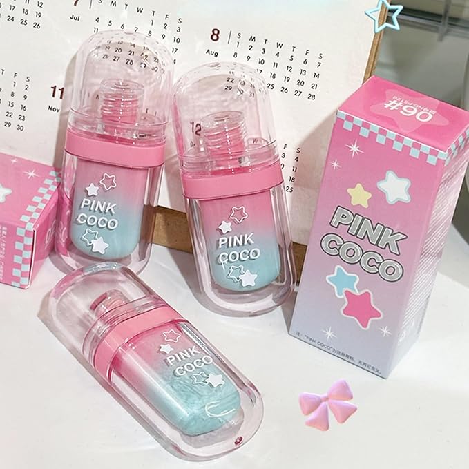 3 Colors Cute Lip Glosses Set, Matte Lip Stain Kit, Liquid Lipstick for Women,Velvet Lip Glaze,Long Lasting Lipstick Non-sticky Lip Gloss, Makeup Gift for Girls and Women (Set B)