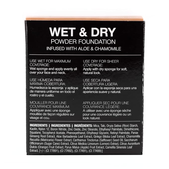 Palladio Dual Wet and Dry Foundation with sponge and Mirror, Squalane Infused, Apply Wet for Maximum Coverage or Dry for Light Finishing and Touchup, Minimize Fine Lines, All day Wear, Neroli Bronze