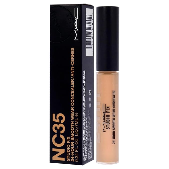 MAC Studio Fix 24 Hour Smooth Wear Concealer - NC35 by MAC for Women - 0.24 oz Concealer
