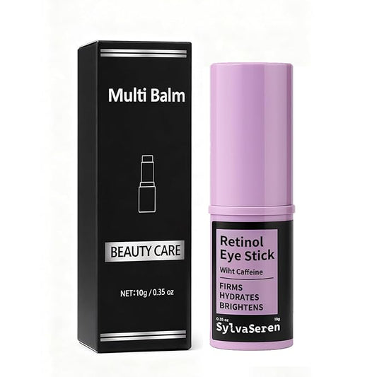 Eye Cream for Dark Circles & Puffiness with Retinol & Caffeine, Retinol Eye Brightener Stick, Anti-Aging, Reduces Fine Lines & Wrinkles, 0.35 oz / 10g