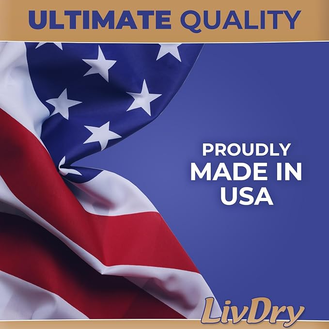 LivDry Ultimate Adult Incontinence Underwear, High Absorbency, Leak Cuff Protection, Small, 18-Pack