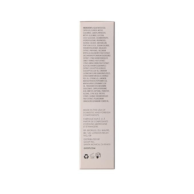 goop Beauty Daily Detox Foaming Cleanser | Hydrating Face Wash to Remove Makeup, Oil, & Dirt | Malachite, AHAs, & Glycerin | 5.2 fl oz