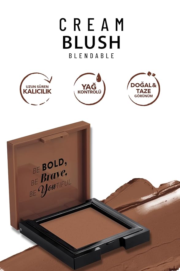 Cream Blush 50 | Fresh | Healthy & Natural Look | Ligh Weighted Formula | Sebum Control Richly Pigmented | Easily Blendable | Long Lasting | Semi Matte | 0.18 oz.