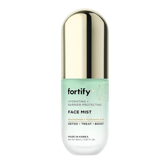 Fortify 9-in-1 Hydrating Face Mist with Hyaluronic Acid & Aloe - Dermatologist Tested, Anti-Aging, Fragrance-Free, Cruelty-Free - Ideal for All Skin Types - Made in Korea - 85 mL / 2.87 oz