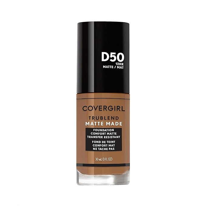COVERGIRL TruBlend Matte Made Liquid Foundation, Deep Golden, 1.01 Fl Oz (Pack of 1)