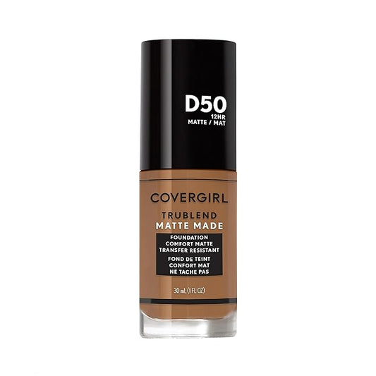 COVERGIRL TruBlend Matte Made Liquid Foundation, Deep Golden, 1.01 Fl Oz (Pack of 1)