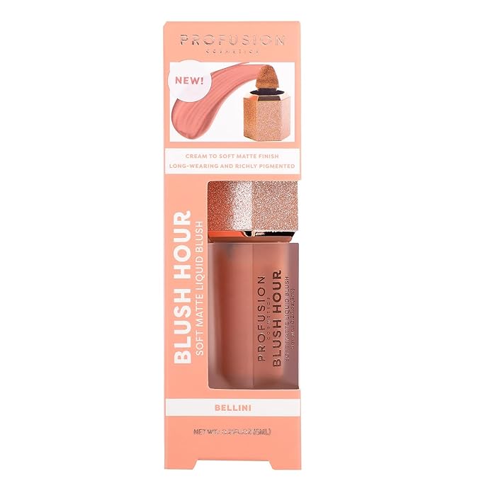 Profusion Cosmetics BLUSH HOUR LIQUID CREAM BLUSH (Bellini, 1)