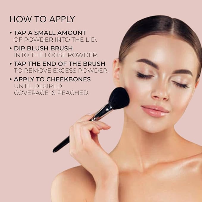 bellapierre Mineral Blush | Warm Dewy Complexion | Non-Toxic & Paraben Free | Hypoallergenic | Loose Powder - 0.3-Ounce – Desert Rose