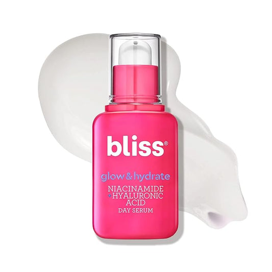 Bliss Glow & Hydrate Niacinamide Serum | 5% Niacinamide + Hyaluronic Acid + Antioxidants | Clinically Balanced for Brighter, Smoother, Hydrated Skin |Clean, Vegan & Cruelty-Free | 1 Fl Oz