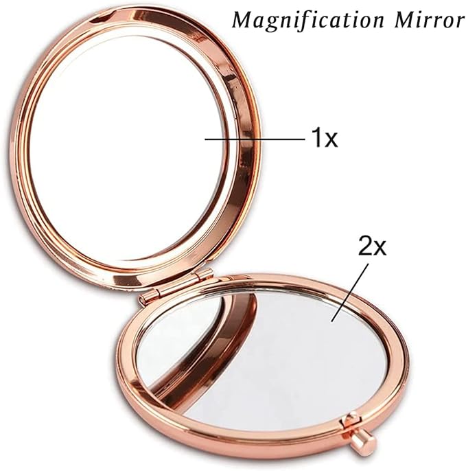 Personalized Gifts for Women Girls, Inspirational Compact Mirrors, 2025 Graduation Gifts for Her, Unique Mothers Day Birthday Gifts for Mom Sister Wife Daughter Niece, Friendship Gifts for Friends