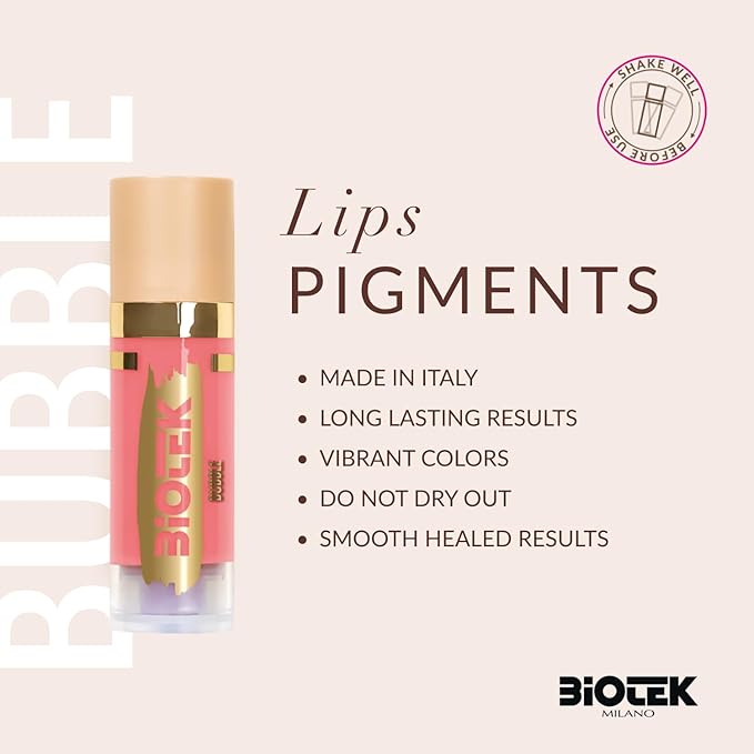 Biotek Lip Pigment for Permanent Makeup - Warm Nude Lip Color - Made in Italy - Bubble 0,61 fl.oz.