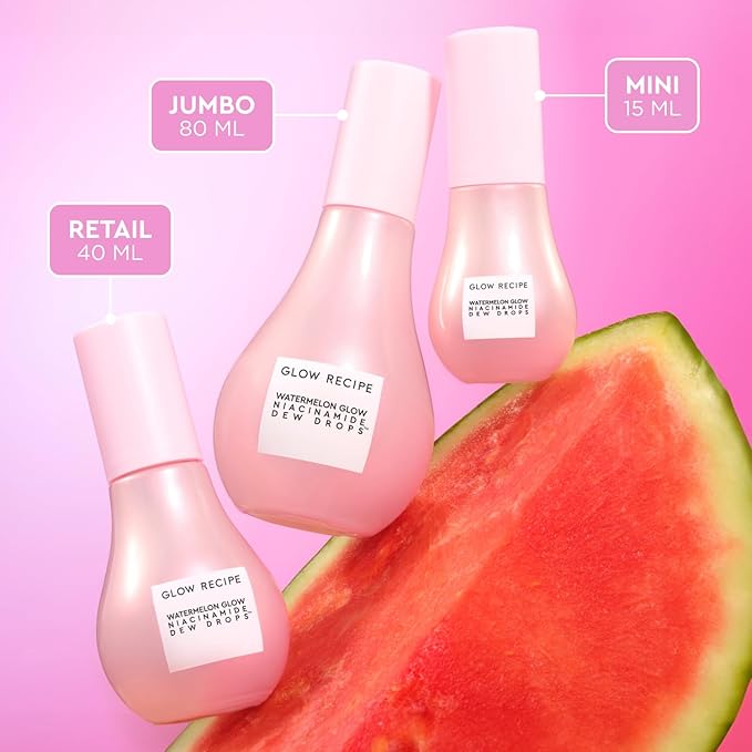 Glow Recipe Stocking Stuffer Niacinamide Serum Dew Drops Ornament - Hydrating Face Serum & Illuminating Makeup Primer for Dewy, Glass Skin + Hyaluronic Acid for Plumping & Highlighting (15 ml)