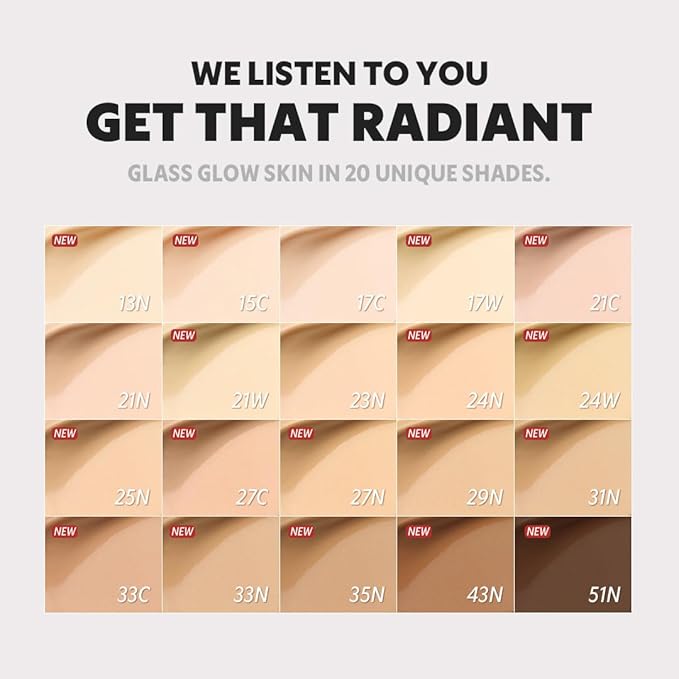 TIRTIR Mask Fit Aura Silver Cushion Foundation | Semi-glow Finish, Natural Coverage, Moisturizing, Lightweight, Korean cushion foundation (#17W French Vanilla, Full Size, 0.63 Fl Oz)