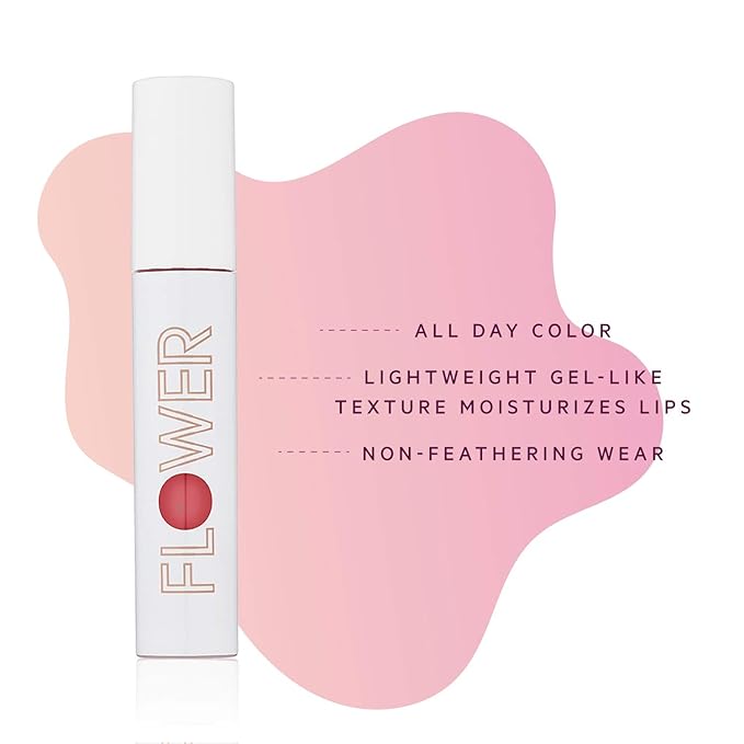 FLOWER BEAUTY By Drew Barrymore Bitten Lip Stain - Long-Lasting Color - Hydrating + Water-Based Formula - Gel-Like Texture - (Sweet)