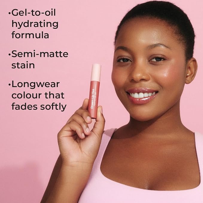 MCoBeauty Dream Lip Tint Hydrating Gel - Nude Peach, Long-Lasting, Semi-Matte, Vegan, Cruelty Free Cosmetics