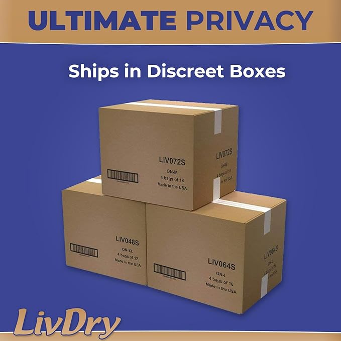 LivDry Ultimate XL Adult Incontinence Underwear, High Absorbency, Leak Cuff Protection, X-Large, 48-Pack