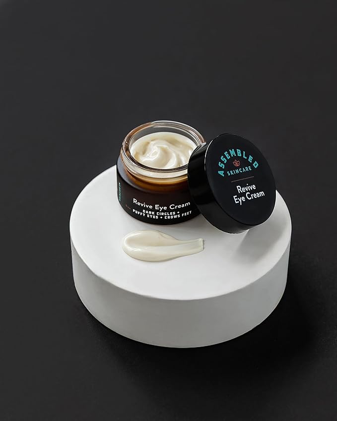 ASSEMBLED Revive Eye Cream (0.5oz), Multi-vitamin treatment w/Caffeine; Fragrance-Free; Paraben-Free