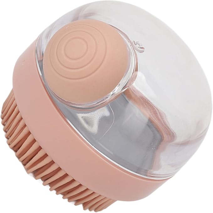 Exfoliating Shower Scrubber, Lathers Well Silicone Body Scrubber Shampoo Dispenser for Bath for Women Men