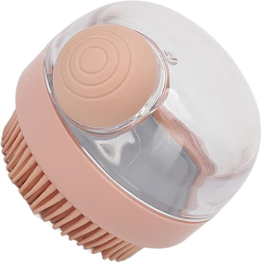 Exfoliating Shower Scrubber, Lathers Well Silicone Body Scrubber Shampoo Dispenser for Bath for Women Men