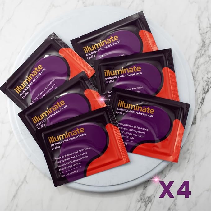 Bakuchiol Under Eye Mask – 24 Pairs Eye Patches for Puffy Eyes, Dark Circles, Fine Lines – Red Algae, Hyaluronic Acid, Natural & Biodegradable – Anti-Aging Hydrating Eye Treatment for Women & Men (24)