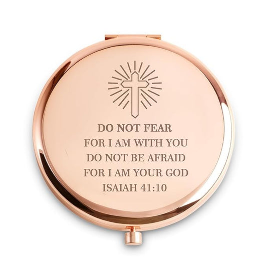 Inspirational Gifts for Women Girls, Christian Compact Mirror, 2025 Graduation Gifts for Her, Personalized Mothers Day Birthday Gift for Mom Wife Sister Daughter Niece Friends Granddaughter Grandma