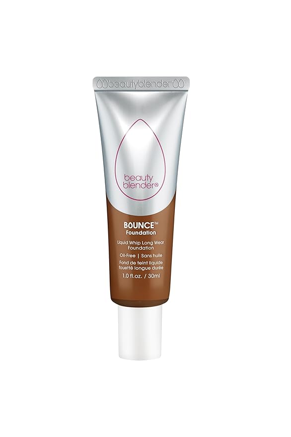Beautyblender Bounce Liquid Whip Long Wear Foundation, Full Coverage Natural Matte Makeup Foundation, Oil Free 24 Hour Wear, 4.55 C Deep Chestnut Version 2.0