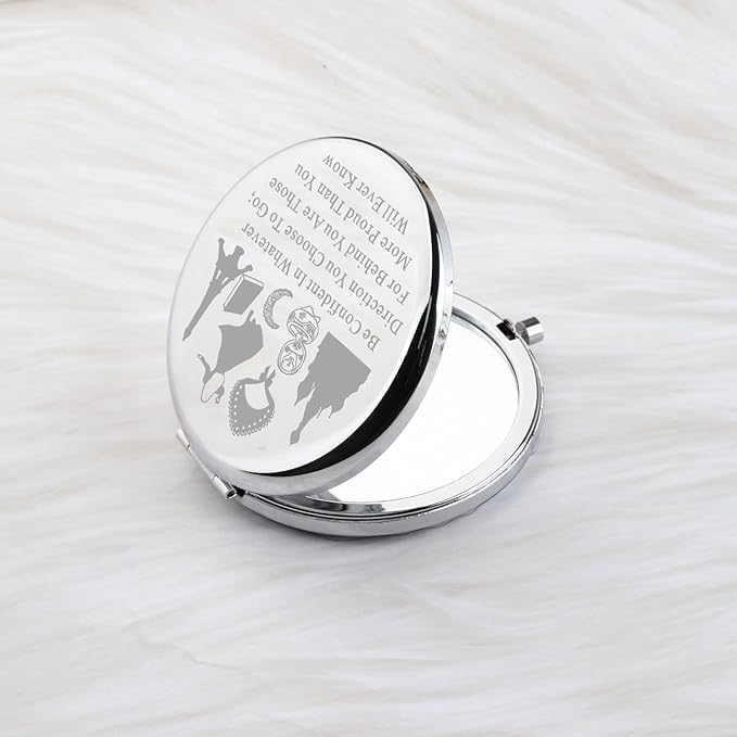 LQRI Musical Lover Makeup Mirror Gift for Musical Actor Musical Movie Fans