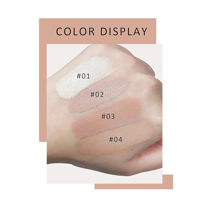 Ownest 2 Pcs Mushroom Head Air Cushion BB Cream, Concealer Lasting Nude Makeup Moisturizing Pigment CC Liquid Foundation, Even Skin Tone Makeup Base Primer-Buff Beige