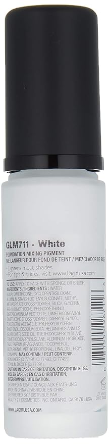 L.A. Girl PRO.color Foundation Mixing Pigment, White GLM711