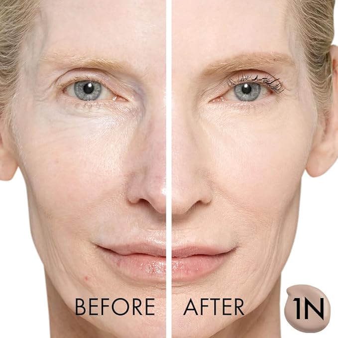 Veil Cosmetics Complexion Fix Liquid Foundation – Buildable Coverage – Water-Resistant, Hypoallergenic, Oil-Free, Cruelty-Free & Vegan – Lightweight & Brightening (1N Porcelain Neutral)