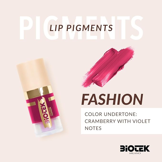 Biotek Lip Pigment for Permanent Makeup - Black Cherry Color for Lip - Made in Italy - Fashion 0,24 fl.oz.