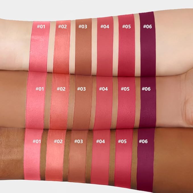 6-Color Velvet Matte Lipstick Balm-in-Pencil for Lips Makeup, Ultra Hydrating, Long-Lasting High lmpact Color Soft Finish, Waterproof Moisturized Lips