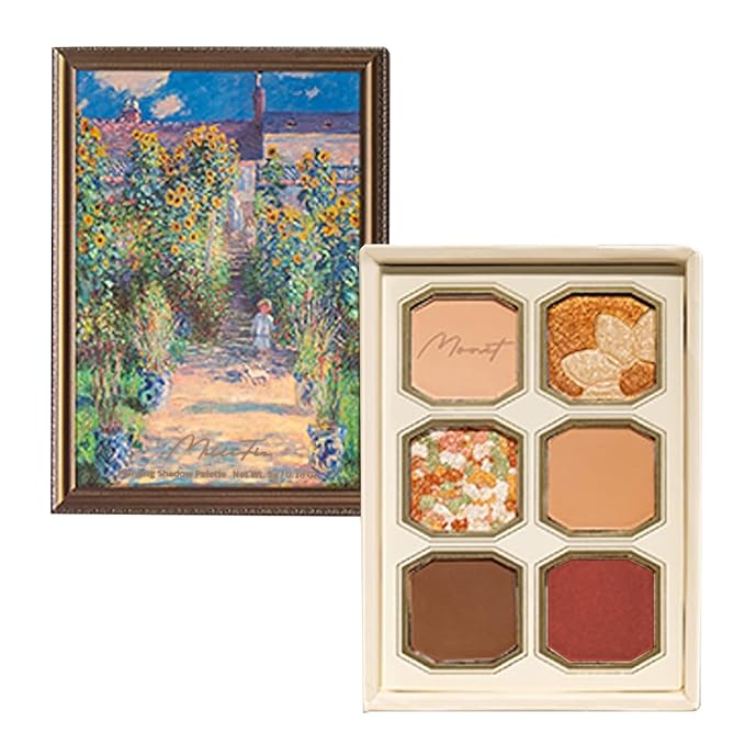 MilleFee Painting Eyeshadow Palette (05 Monet's garden) Warm Deep, Cruelty-Free, Smudge-Proof