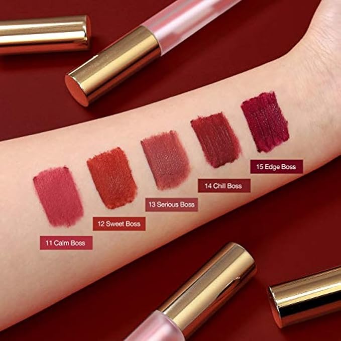 BBIA Last Velvet Lip Tint - Soft & Creamy Matte Finish Lip Stain, Blur Effect with Velvety Texture, Long-Lasting, High Pigment, Lightweight, Non-Drying, Korean Lip Makeup (14 CHILL BOSS)