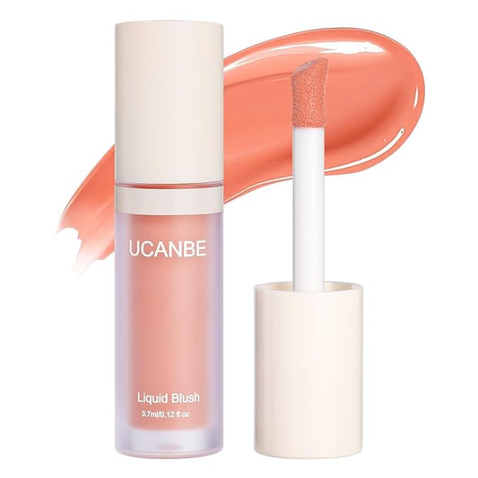 UCANBE Liquid Matte Blush Makeup for Cheeks, Highly Pigmented, Long Lasting, Anti-scratch, Natural-Looking, Daily Use Makeup Blush Suitable for Women Girls(03 Guava)